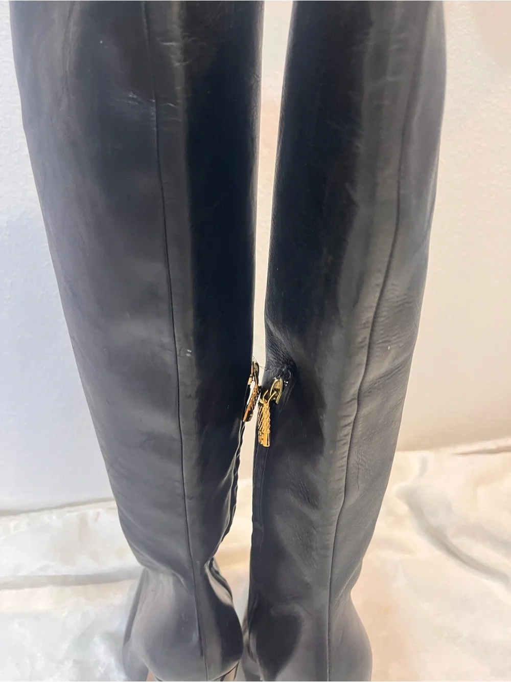 Roberto Cavalli Black Over-the-Knee Stiletto Boots